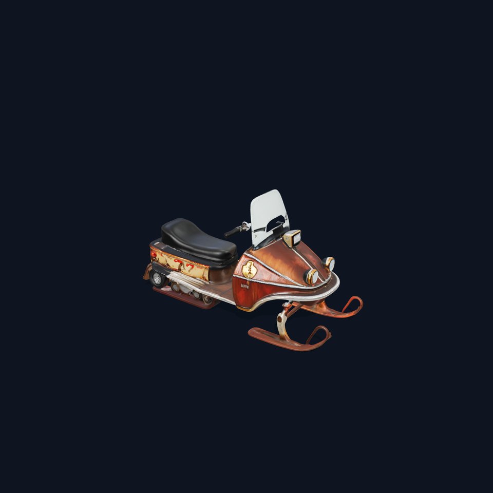 Vintage Snowmobile Model Pack